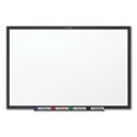 Classic Series Total Erase Dry Erase Boards, 72" x 48", White Surface, Black Aluminum Frame