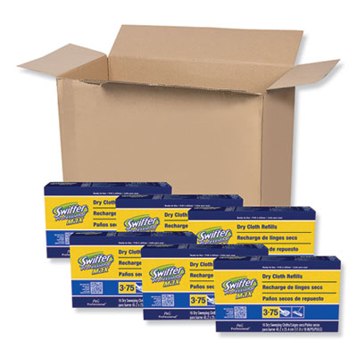 Max/XL Dry Refill Cloths, 17.88 x 10, White, 16/Box, 6 Boxes/Carton