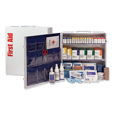 Industrial First Aid Kit, 100 People, 676 Pieces, Metal Case