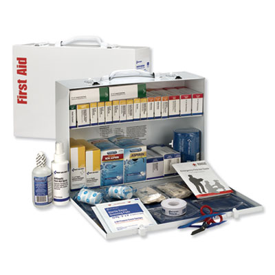 Industrial First Aid Kit for 75 People, 446 Pieces, Metal Case