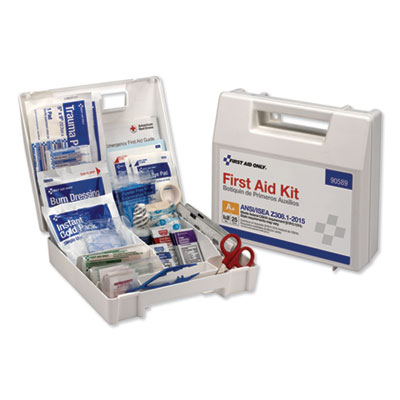 Type I and II First Aid Kit for 25 People, 141 Pieces, Plastic Case