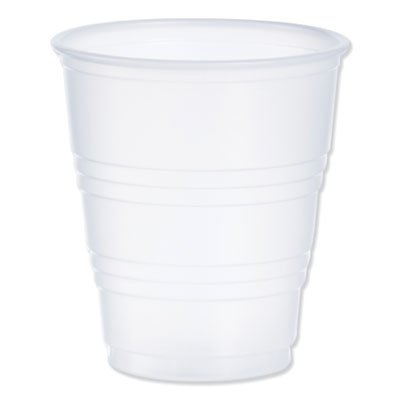 High-Impact Polystyrene Cold Cups, 5 oz, Translucent, 100/Sleeve, 25 Sleeves/Carton