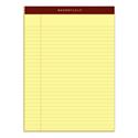 Docket Gold Ruled Perforated Pads, Wide/Legal Rule, 50 Canary-Yellow 8.5 x 11.75 Sheets, 12/Pack