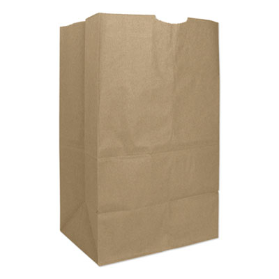 Grocery Paper Bags, Heavy-Duty, #20 Squat Size, 8.25" x 5.94" x 13.38", Natural, 500/Bundle