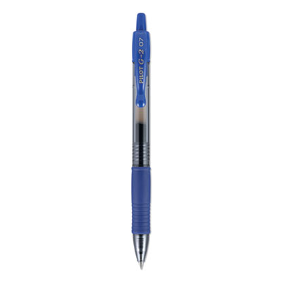 G2 Premium Gel Pen Convenience Pack, Retractable, Fine 0.7 mm, Blue Ink, Smoke/Blue Barrel, 36/Pack