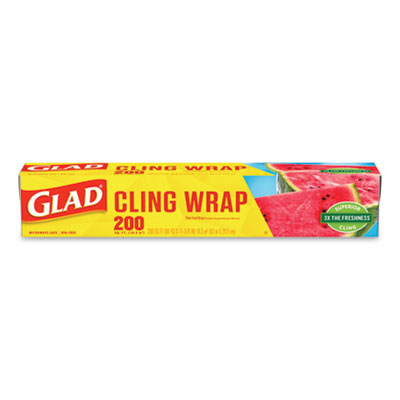 Cling'N Seal Plastic Food Wrap, 200 Square Foot Roll, Clear