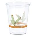 Bare Eco-Forward RPET Cold Cups, Squat, 12 oz to 14 oz, Leaf Design, 50/Pack, 20 Packs/Carton