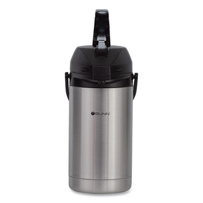 3 Liter Lever Action Airpot, Stainless Steel/Black