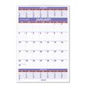 Three-Month Wall Calendar, 15.5 x 22.75, White Sheets, 12-Month (Jan to Dec): 2025