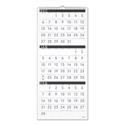 Three-Month Reference Wall Calendar, Contemporary Artwork/Formatting, 12 x 27, White Sheets, 15-Month: Dec 2024 to Feb 2026