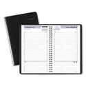 DayMinder Daily Appointment Book, 8.5 x 5.5, Black Cover, 12-Month (Jan to Dec): 2025