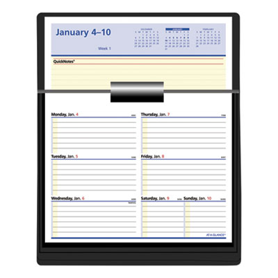 Flip-A-Week Desk Calendar Refill with QuickNotes, 7 x 6, White Sheets, 12-Month (Jan to Dec): 2025