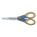 Non-Stick Titanium Bonded Scissors, 7" Long, 3" Cut Length, Straight Gray/Yellow Handle