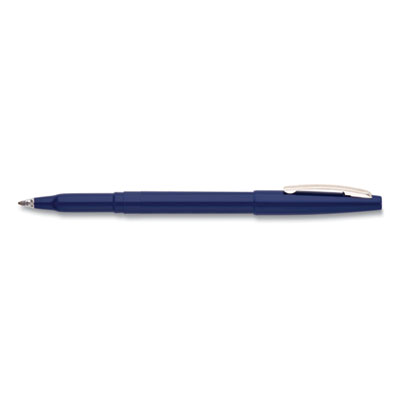 Rolling Writer Roller Ball Pen, Stick, Medium 0.8 mm, Blue Ink, Blue Barrel, Dozen