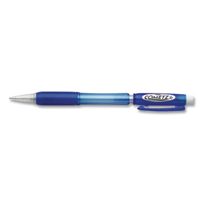 Cometz Mechanical Pencil, 0.9 mm, HB (#2), Black Lead, Blue Barrel, Dozen