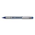 EnerGel NV Gel Pen, Stick, Medium 0.7 mm, Blue Ink, Gray/Black/Blue Barrel, Dozen