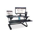 High Rise Height Adjustable Standing Desk with Keyboard Tray, 36