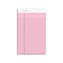 Prism + Colored Writing Pads, Narrow Rule, 50 Pastel Pink 5 x 8 Sheets, 12/Pack