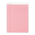 Prism + Colored Writing Pads, Wide/Legal Rule, 50 Pastel Pink 8.5 x 11.75 Sheets, 12/Pack