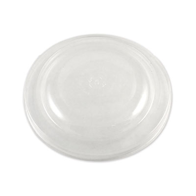 PLA Lids for Fiber Bowls, 7.5" Diameter x 1" h, Clear, Plastic, 300/Carton