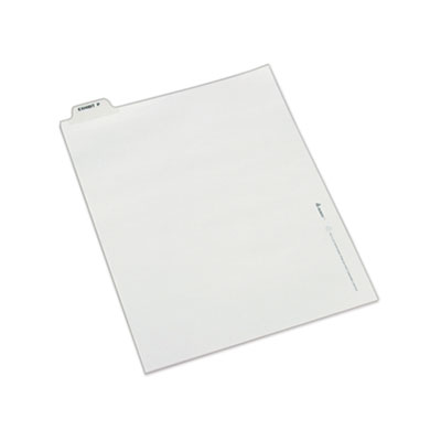 Avery-Style Preprinted Legal Bottom Tab Dividers, 26-Tab, Exhibit P, 11 x 8.5, White, 25/Pack