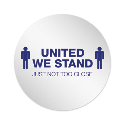 Personal Spacing Discs, United We Stand, 20" dia, White/Blue, 50/Carton