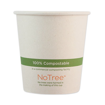 NoTree Paper Hot Cups, 10 oz, Natural, 1,000/Carton