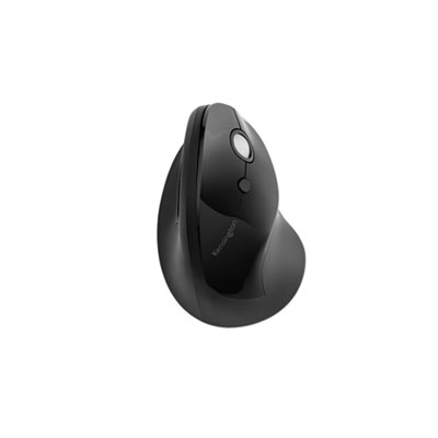 Pro Fit Ergo Vertical Wireless Mouse, 2.4 GHz Frequency/65.62 ft Wireless Range, Right Hand Use, Black