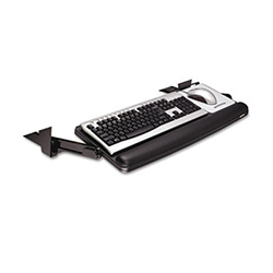 Adjustable Under Desk Keyboard Drawer, 27.3w X 16.8d, Black