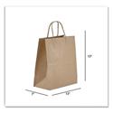 Kraft Paper Bags, Jr. Mart, 13 x 7 x 13, Natural, 250/Carton