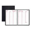 DuraFlex Weekly Planner, 11 x 8.5, Black Cover, 12-Month (Jan to Dec): 2025