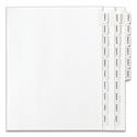 Preprinted Legal Exhibit Side Tab Index Dividers, Allstate Style, 26-Tab, Exhibit A to Exhibit Z, 11 x 8.5, White, 1 Set