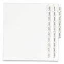 Preprinted Legal Exhibit Side Tab Index Dividers, Avery Style, 26-Tab, Exhibit A to Exhibit Z, 11 x 8.5, White, 1 Set, (1370)