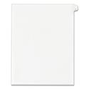 Preprinted Legal Exhibit Side Tab Index Dividers, Allstate Style, 10-Tab, 1, 11 x 8.5, White, 25/Pack