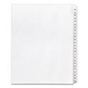 Preprinted Legal Exhibit Side Tab Index Dividers, Allstate Style, 25-Tab, 26 to 50, 11 x 8.5, White, 1 Set, (1702)