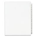 Preprinted Legal Exhibit Side Tab Index Dividers, Avery Style, 25-Tab, 76 to 100, 11 x 8.5, White, 1 Set, (1333)