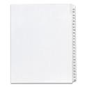 Preprinted Legal Exhibit Side Tab Index Dividers, Allstate Style, 25-Tab, 101 to 125, 11 x 8.5, White, 1 Set, (1705)