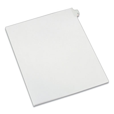 Preprinted Legal Exhibit Side Tab Index Dividers, Allstate Style, 10-Tab, 2, 11 x 8.5, White, 25/Pack