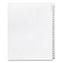 Preprinted Legal Exhibit Side Tab Index Dividers, Allstate Style, 25-Tab, 76 to 100, 11 x 8.5, White, 1 Set, (1704)