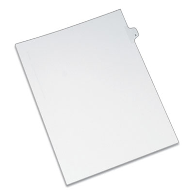 Preprinted Legal Exhibit Side Tab Index Dividers, Allstate Style, 26-Tab, E, 11 x 8.5, White, 25/Pack