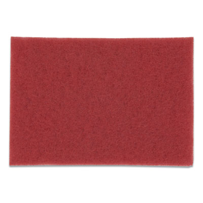 Low-Speed Buffer Floor Pads 5100, 20 x 14, Red, 10/Carton