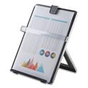 Non-Magnetic Letter-Size Desktop Copyholder, 125 Sheet Capacity, Plastic, Black