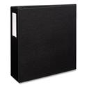 Durable Non-View Binder with DuraHinge and EZD Rings, 3 Rings, 4" Capacity, 11 x 8.5, Black, (8802)