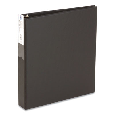 Economy Non-View Binder with Round Rings, 3 Rings, 1.5" Capacity, 11 x 8.5, Black, (4401)