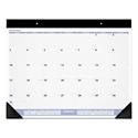 Desk Pad, 24 x 19, White Sheets, Black Binding, Black Corners, 12-Month (Jan to Dec): 2025