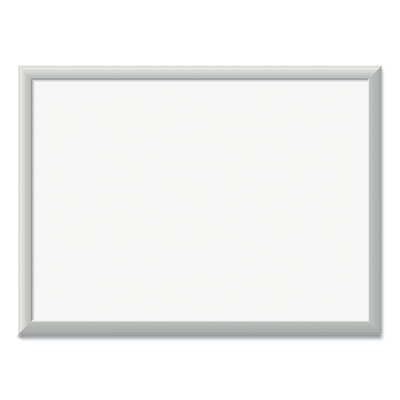 Magnetic Dry Erase Board with Aluminum Frame, 24" x 18" (Actual Size: 23" x 17"), White Surface, Satin Aluminum Frame