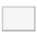 Magnetic Dry Erase Board with Aluminum Frame, 24" x 18" (Actual Size: 23" x 17"), White Surface, Satin Aluminum Frame