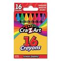 Crayons, 16 Assorted Colors, 16/Set