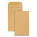 Kraft Coin and Small Parts Envelope, #3, Round Flap, Gummed Closure, 2.5 x 4.25, Brown Kraft, 500/Box