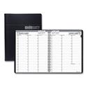 Recycled Professional Weekly Planner, 15-Minute Appts, 11 x 8.5, Black Wirebound Soft Cover, 12-Month (Jan to Dec): 2025